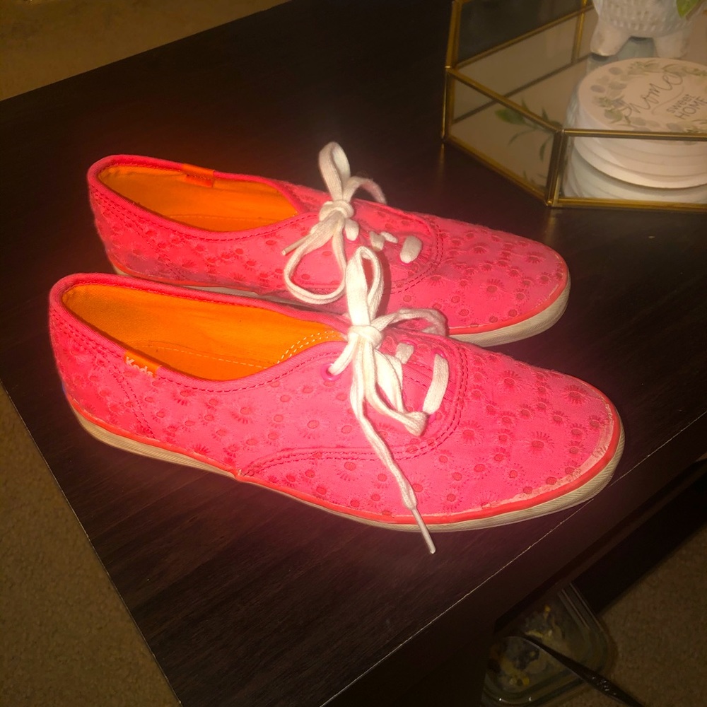 Pink Floral Keds